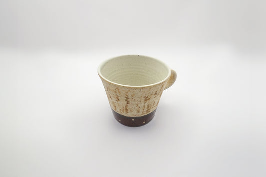 スクラッチ マグカップ (ドット・茶)