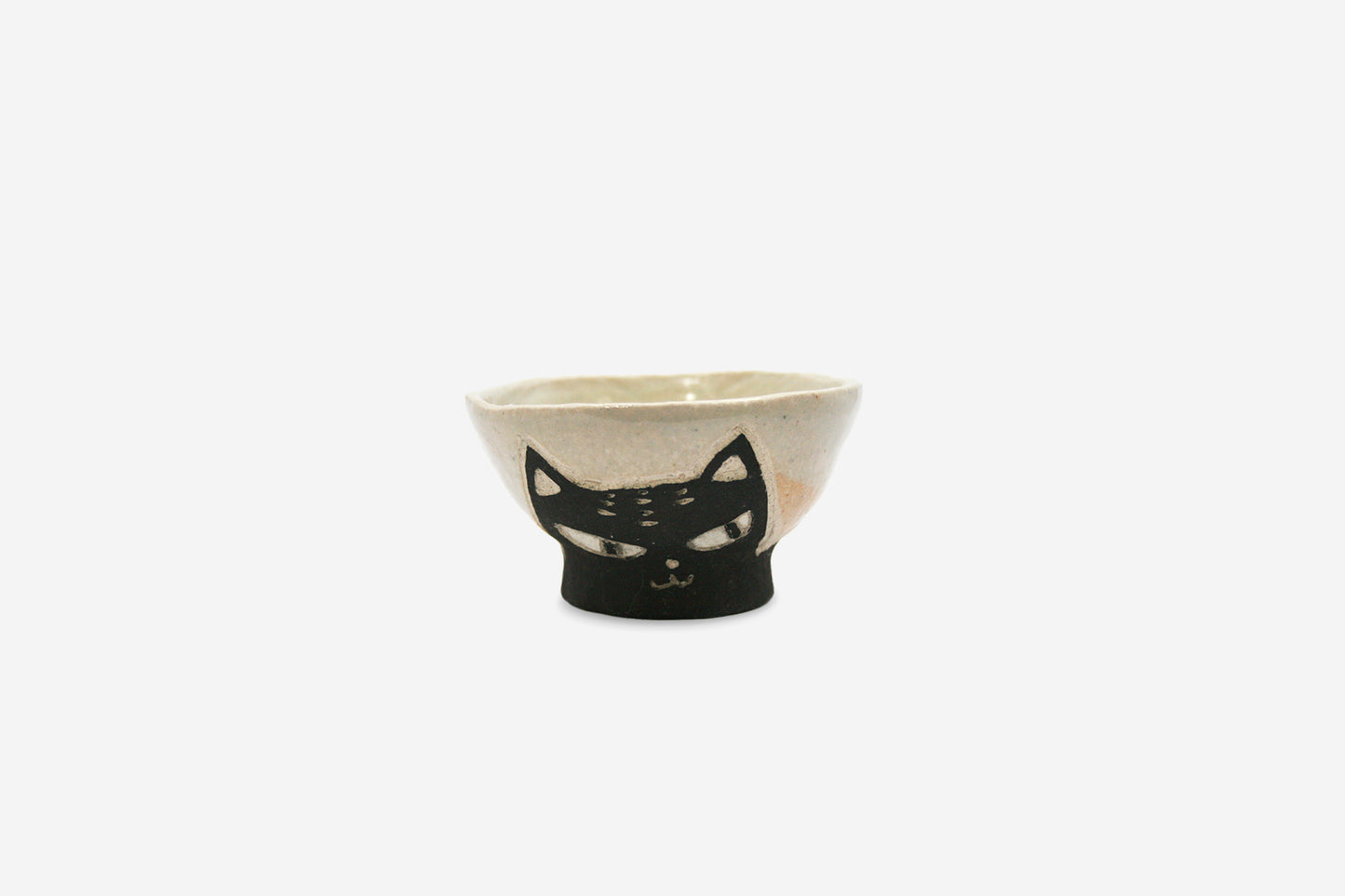 黒ねこ飯碗小