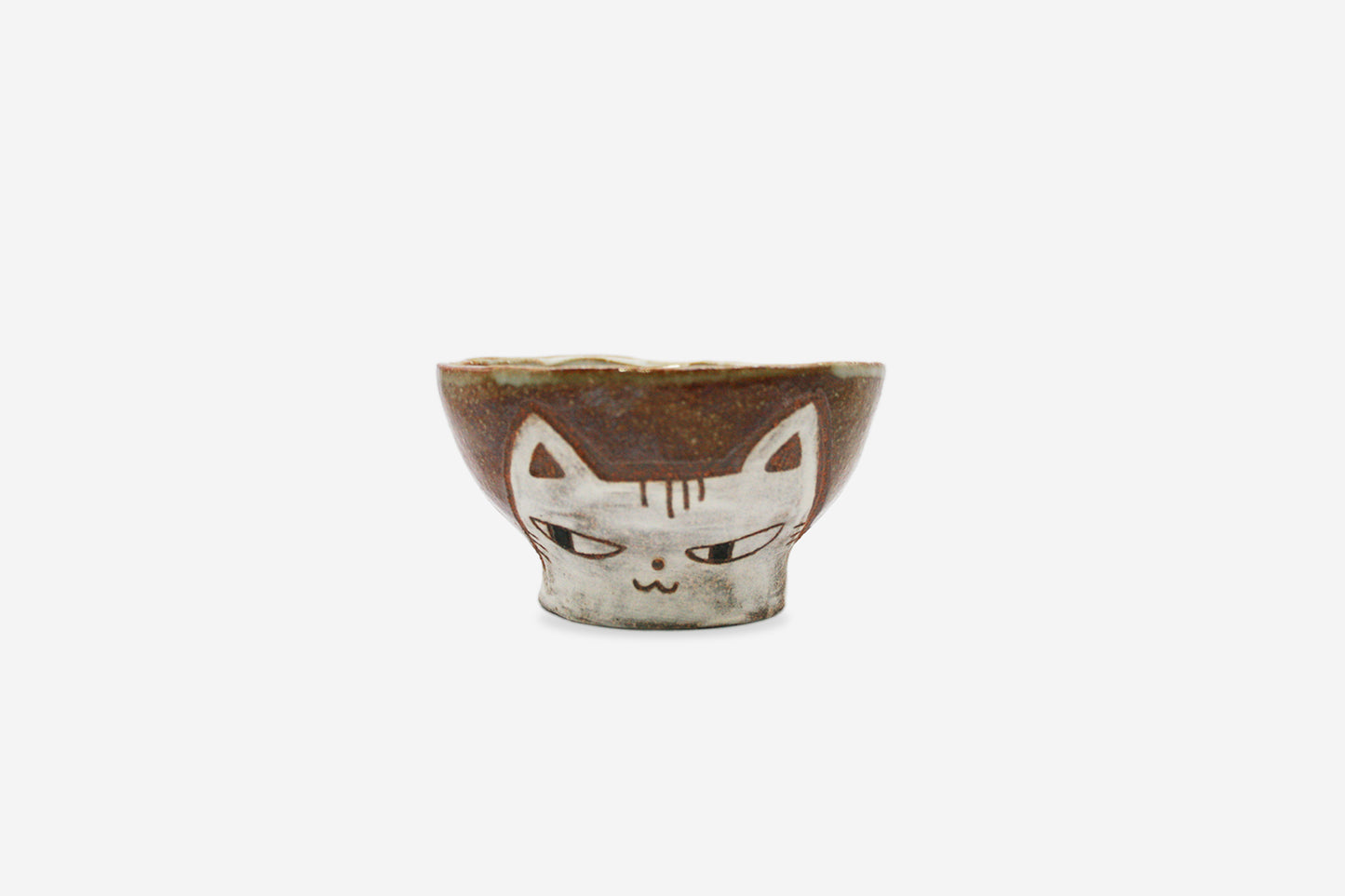 白ねこ飯碗大