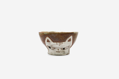 白ねこ飯碗大